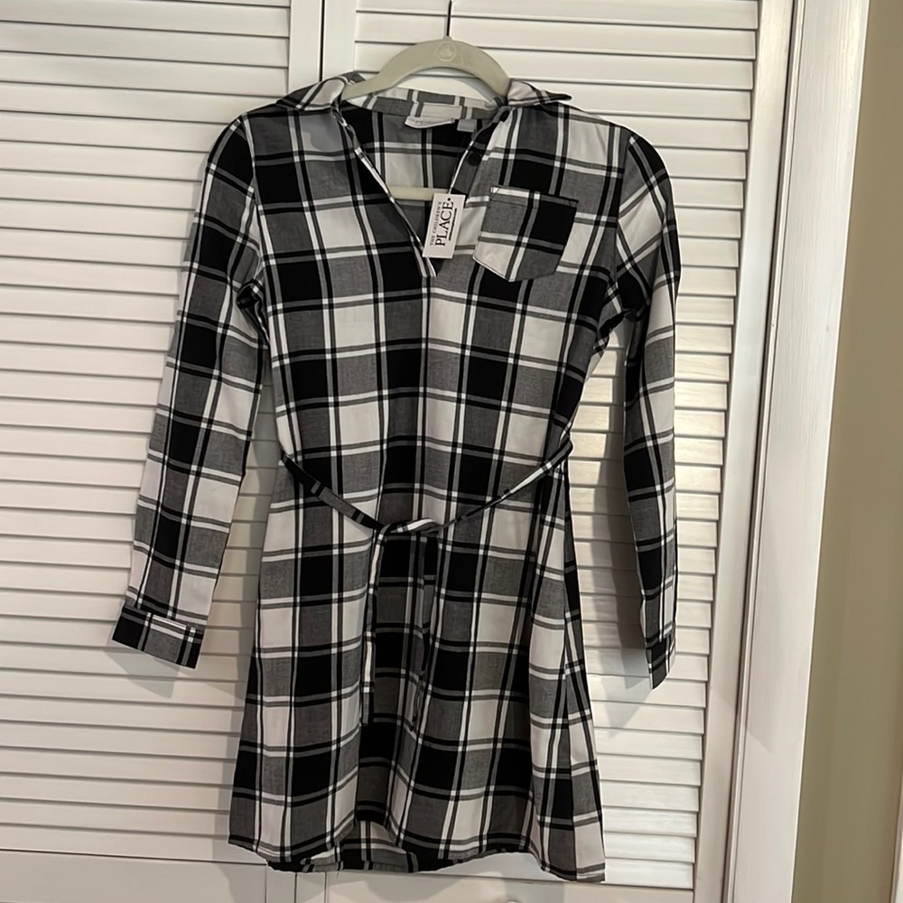 NWT Children’s Place Plaid Long Sleeve Girls Dress